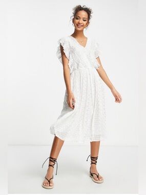 Raga Whisked Away Smocked Midi Dress - XS